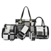 Women's bag 2023 New style trendy European and American fashion letter hand-held bag shoulder crossbody bag six-piece set wholesale from the manufacturer undefined